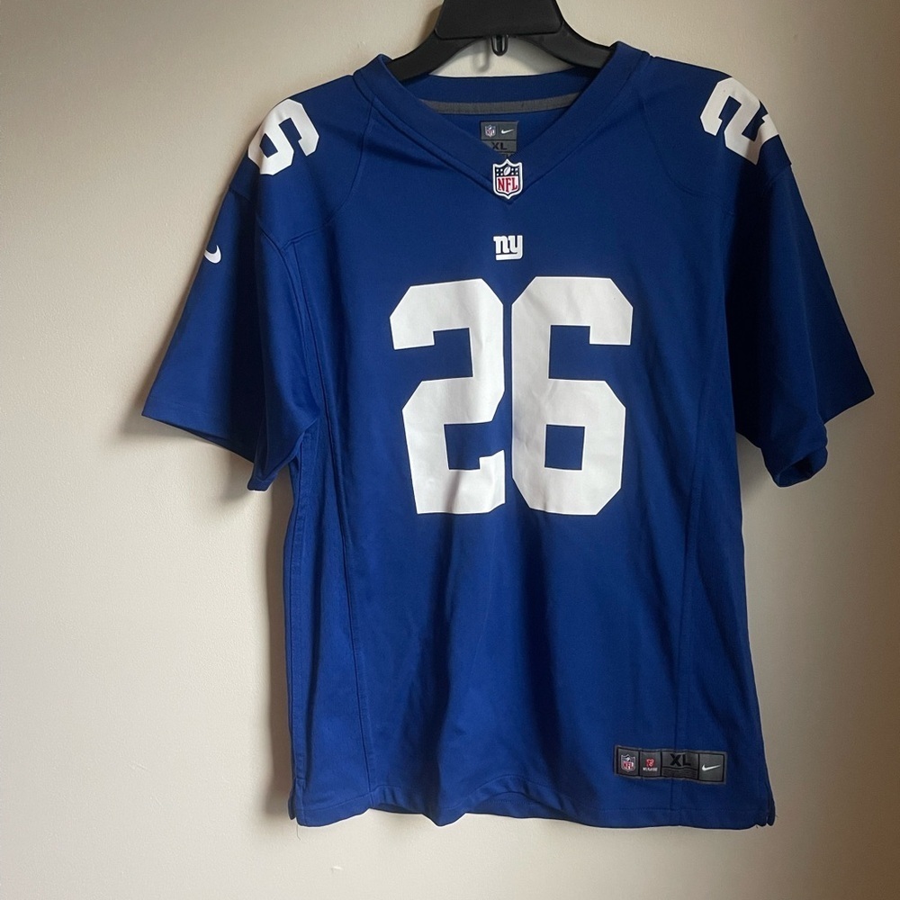 Saquon Barkley New York Giants Authentic Vapor Élite Nike  NFL Jersey Youth XL - Picture 2 of 6